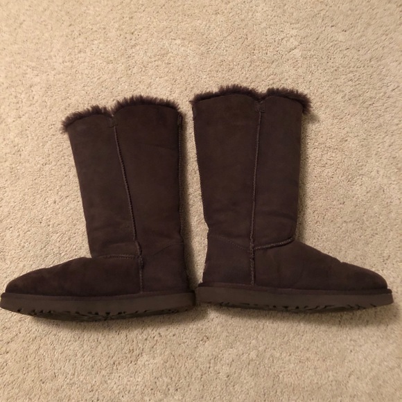 Chocolate Button Up Ugg’s - Picture 2 of 3